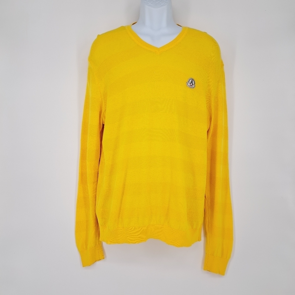 Giorgio Di Mare Men's‎ Classic Pullover V Neck Contrast Patch Sweater Size XXL